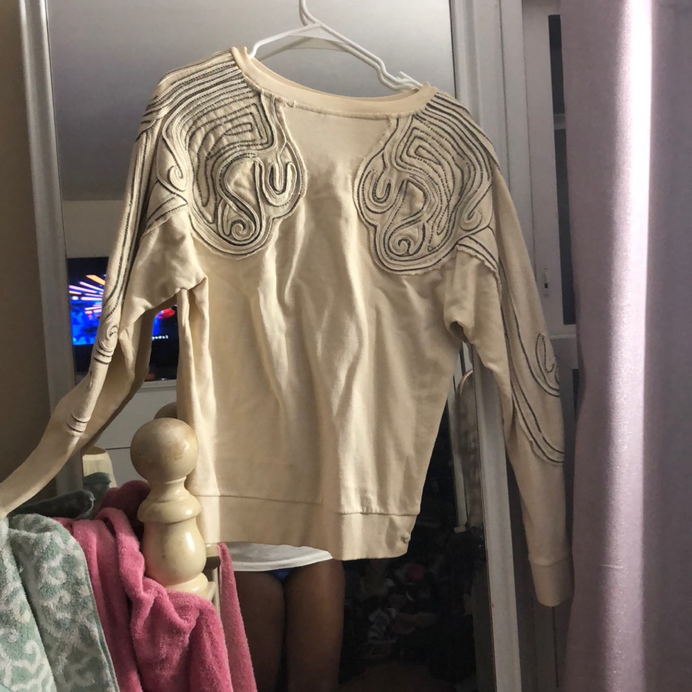 Tan design sweater